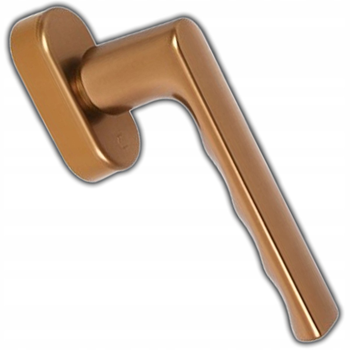 Hoppe SecuForte raamklink aluminium bruin, verstelbare pen 32-42 mm