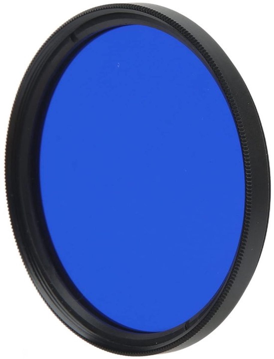 55 mm Rond Volkleurig lensfilter Blauw Optisch Glas Digitale camera Hoge definitie Fotolensfilter met filterdraad 55 mm