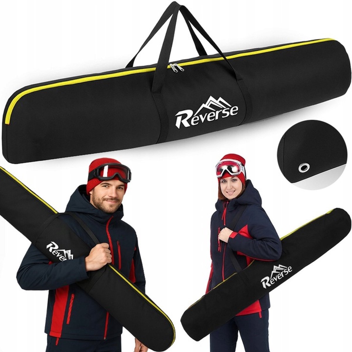 REVERSE Skitas 180cm - Praktisch & Duurzaam voor Ski's en Stokken