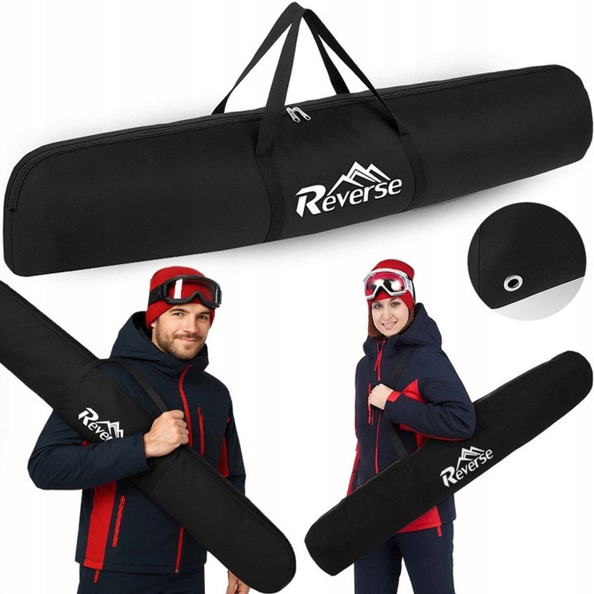 REVERSE Skitas 160cm - Praktisch & Duurzaam voor Ski's en Stokken