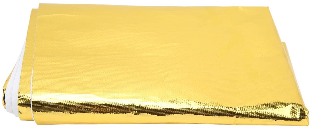 Dailygoods- Hitteschild Zelfklevend - Reflecterende Isolatieband - Warmte-isolatie tot 450 Graden - 99 x 119 cm - Geavanceerd Polymeerlaminaat - Isolatietape