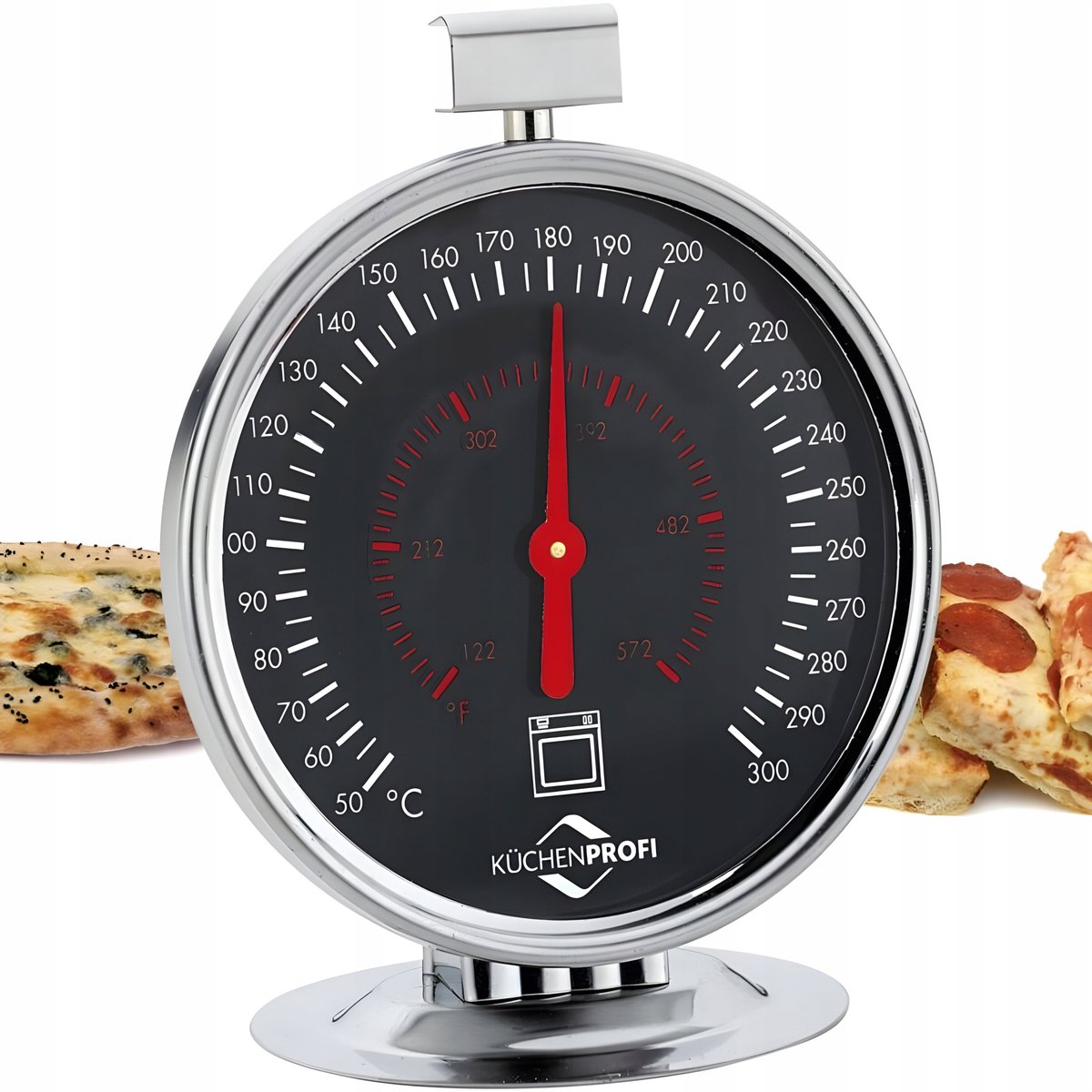 Kuchenprofi Oven Thermometer - Grote Roestvrij Stalen Temperatuurmeter