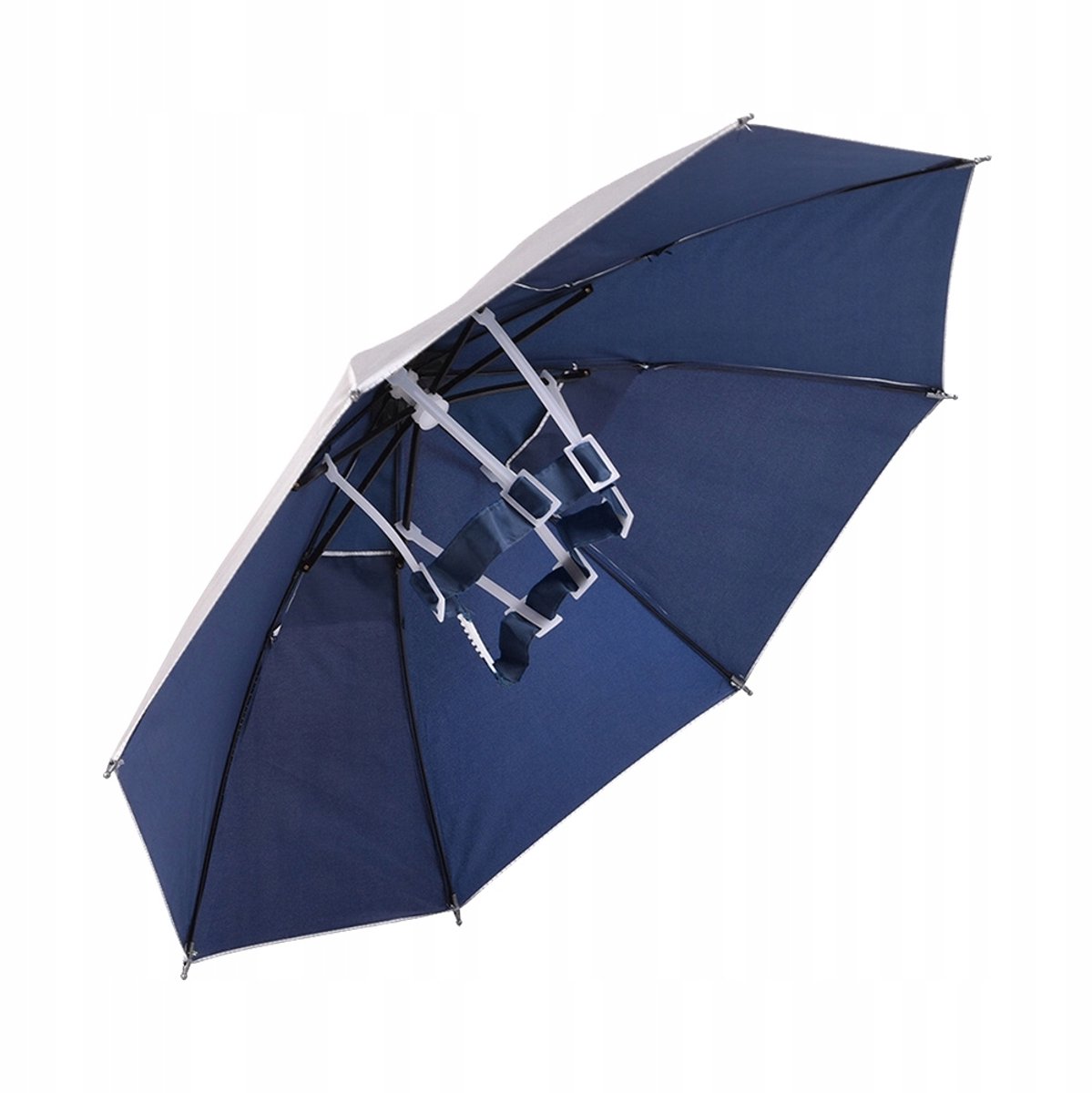 Hoofddeksel met paraplu: Handsfree zon- en regenbescherming