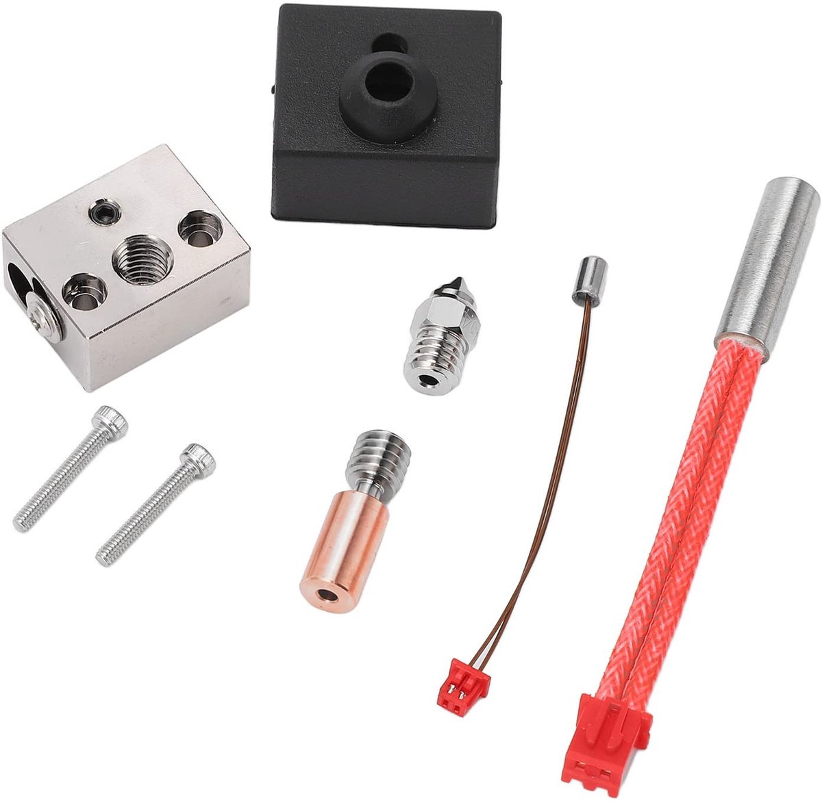 JHUBERS- Hotendkit 24V 40W - Verwarmingsblokset - Extruder - Sproeiers - Geschikt voor CR 10 Smart Pro - Hoge temperatuur tot 300 ℃
