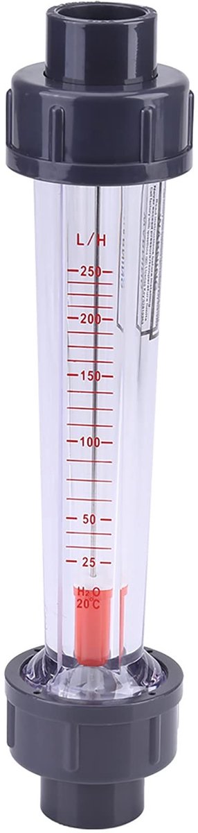 JHUBERS- Debietmeter 25-250 l/h - Plastieken Behuizing - Nauwkeurigheid 4% - Temperatuur 0-60 °C - Voor Chemie/Voedsel - Stabiele Prestaties - Flowmeter