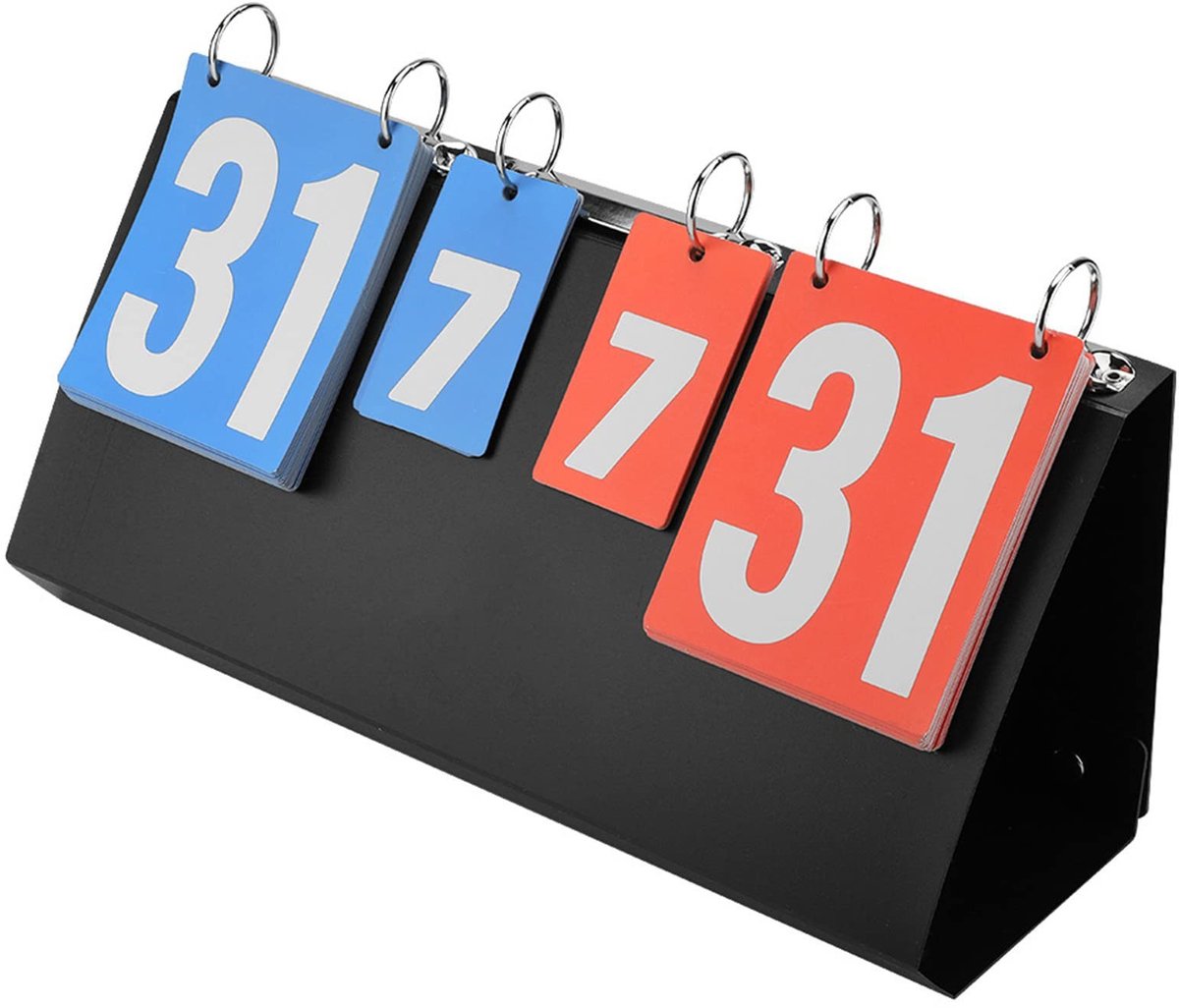 ZEYNOMAX- Scorebord 4 Digit - Scorebord Darten - Scorebord Voetbal - Scorebord Tafeltennis - Scorebord Basketbal - Scorebord Badminton