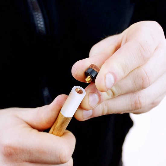 Jhubersproducts - Vaste Bits Biljartkeu - Reserveschroeven - Eenvoudig te installeren - 10 mm - Voor biljartkeu - 20 stuks - Bruin van Merkloos — afbeelding 5