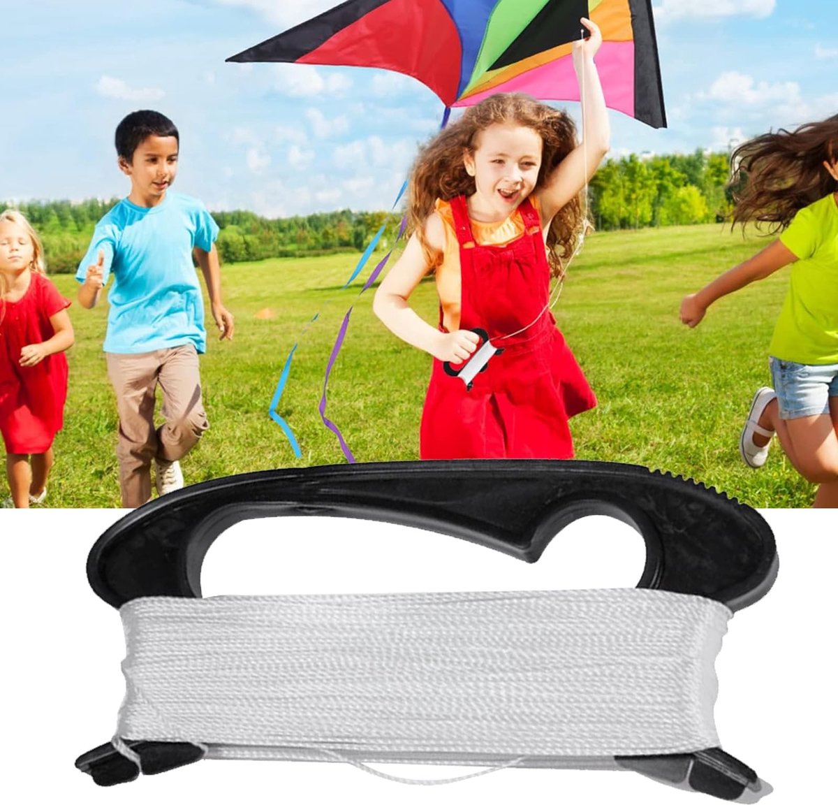 JHUBERS - Vliegende Vlieger - Outdoor Sport Tool - 100 Meter - Duurzaam en Milieuvriendelijk - Ideaal voor Kinderen en Volwassenen - Perfect voor B...