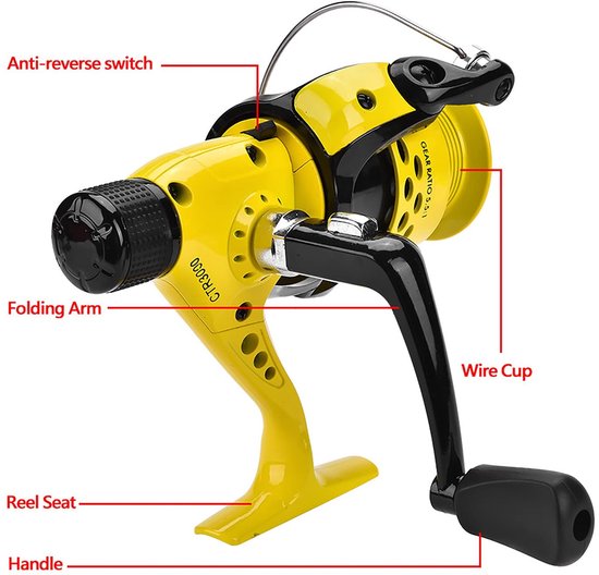 JHUBERS - Casting Fishing Reel - Roestvrij, Heavy Duty Visreel voor Zoet- en Zoutwater van Jhubers — afbeelding 3