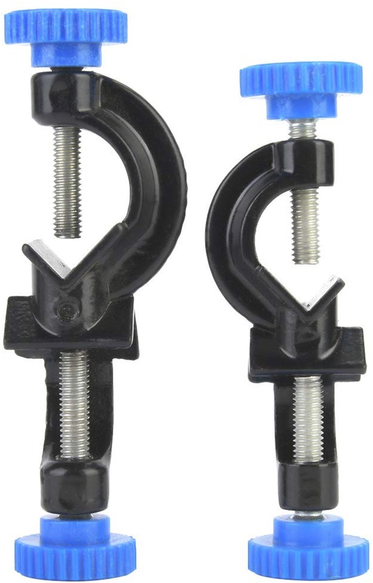 JHUBERS- Kruisklem Set - 2 Stuks Aluminium - Laboratorium Klem - Stabiliserende Klemmen - Schokbestendig - Geschikt voor Thuisgebruik - Laboratoriumklem
