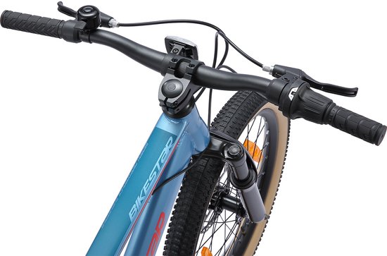 Bikestar kinderfiets MTB Fully Staal 7speed 20inch blauw/oranje — afbeelding 3