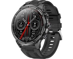 WizBay Premium Select® 1.85 Sport Smartwatch – Dames & Heren – Bluetooth Bellen – Hartslagmeter – Bloeddrukmeter – O2 Zuurstofmeter – 60+ Sportmodi – LED Zaklamp – IP68 Waterdicht – FitCloud Pro – Android & iOS - Zwart