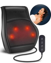 Air Ease® - Comfort Pro Massagekussen - Nekmassage Apparaat - Massage Apparaat voor 6 Delen van het Lichaam - Met Warmtefunctie - Zwart