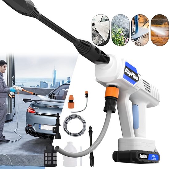 Accu-Hogedrukreiniger Elektrische Krachtige Reiniger Voor Terras En Auto