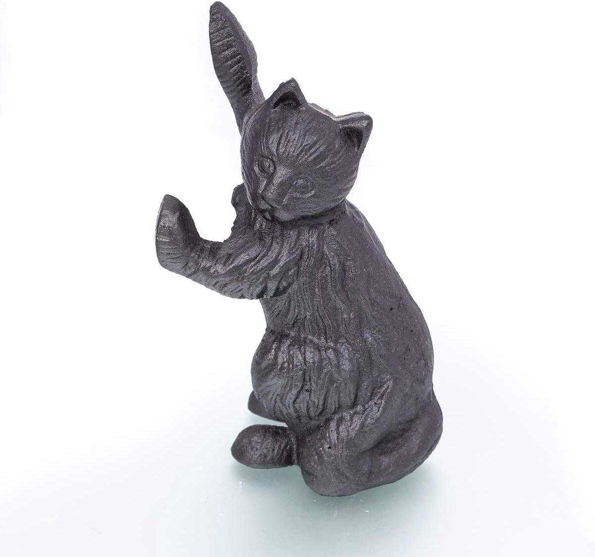 Deurstopper Kat - Zwarte Kat - Deur Open Houden - Zwaar Gietijzer - 22 cm Hoog - Zwart