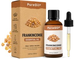 PureOil – Frankincense Etherische Olie – 30ml – 100% Puur, Natuurlijk & Vegan – Voor Huid | Gezicht | Scalp | Diffuser – Wierookhars - Incl. Ebook