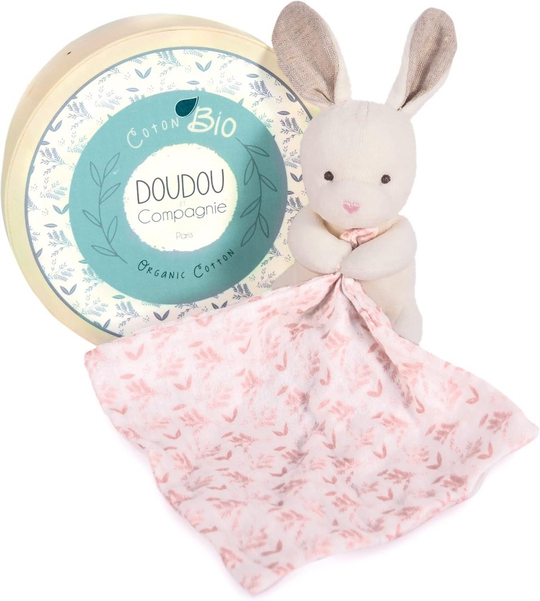 Knuffel Konijn - Zacht Speelgoed - Baby Troosten - Biologisch Katoen - 15 cm - Roze