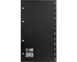 Register Set - Index Tabs - Organiseer Documenten - A-Z Gesorteerd - DIN A5 - Zwart