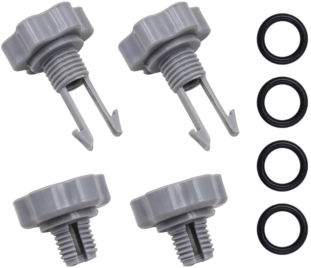 Dailygoods- Vervangingsset voor Intex Filterpompen - Vervangende Accessoires - Ontluchtingskleppen/Sedimentontlastkleppen - O-ringen - ABS Materiaal - 4 Stuks - Filterpompaccessoires