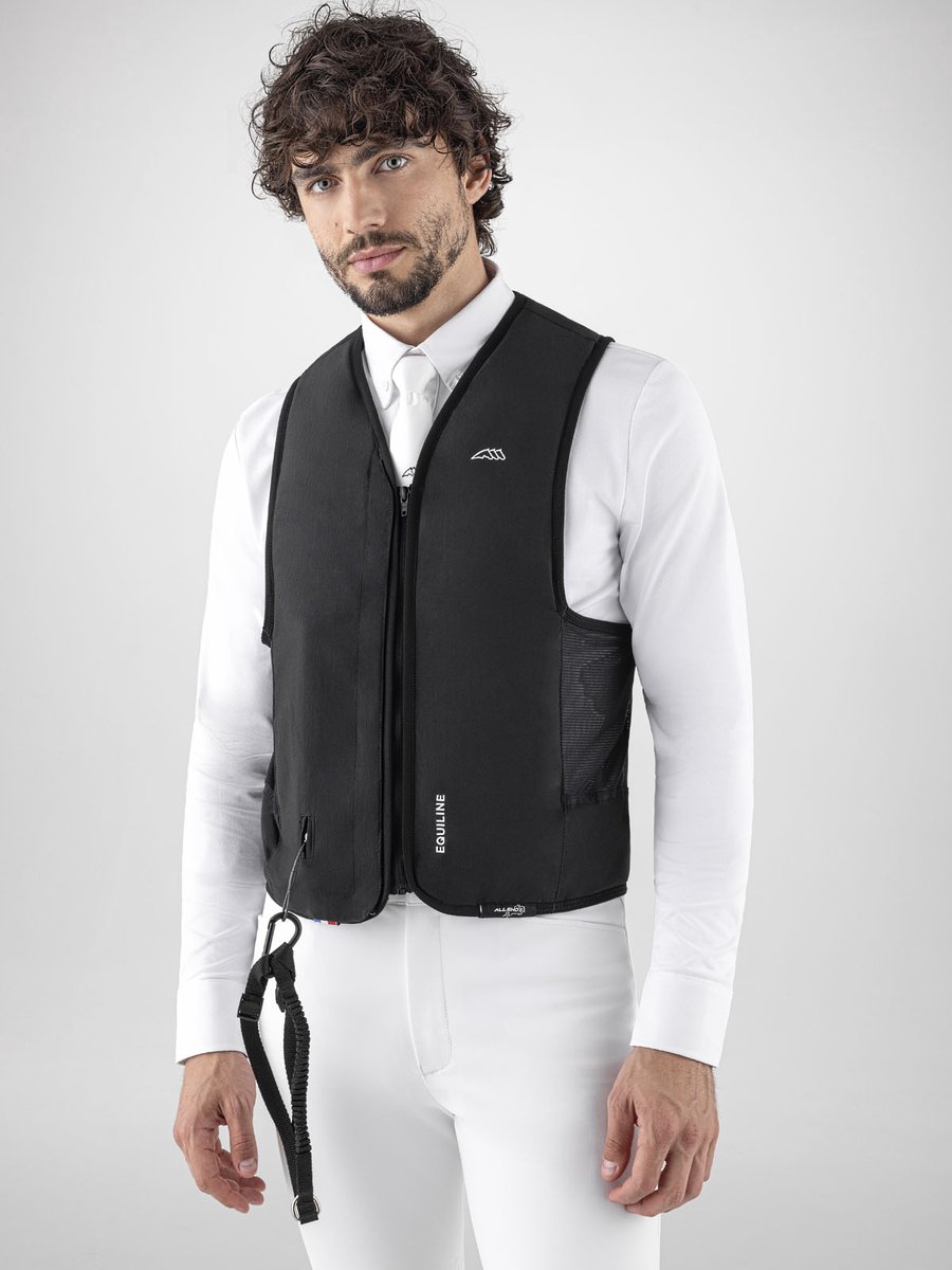 Equiline Éclaire Unisex Airbag Vest Zwart
