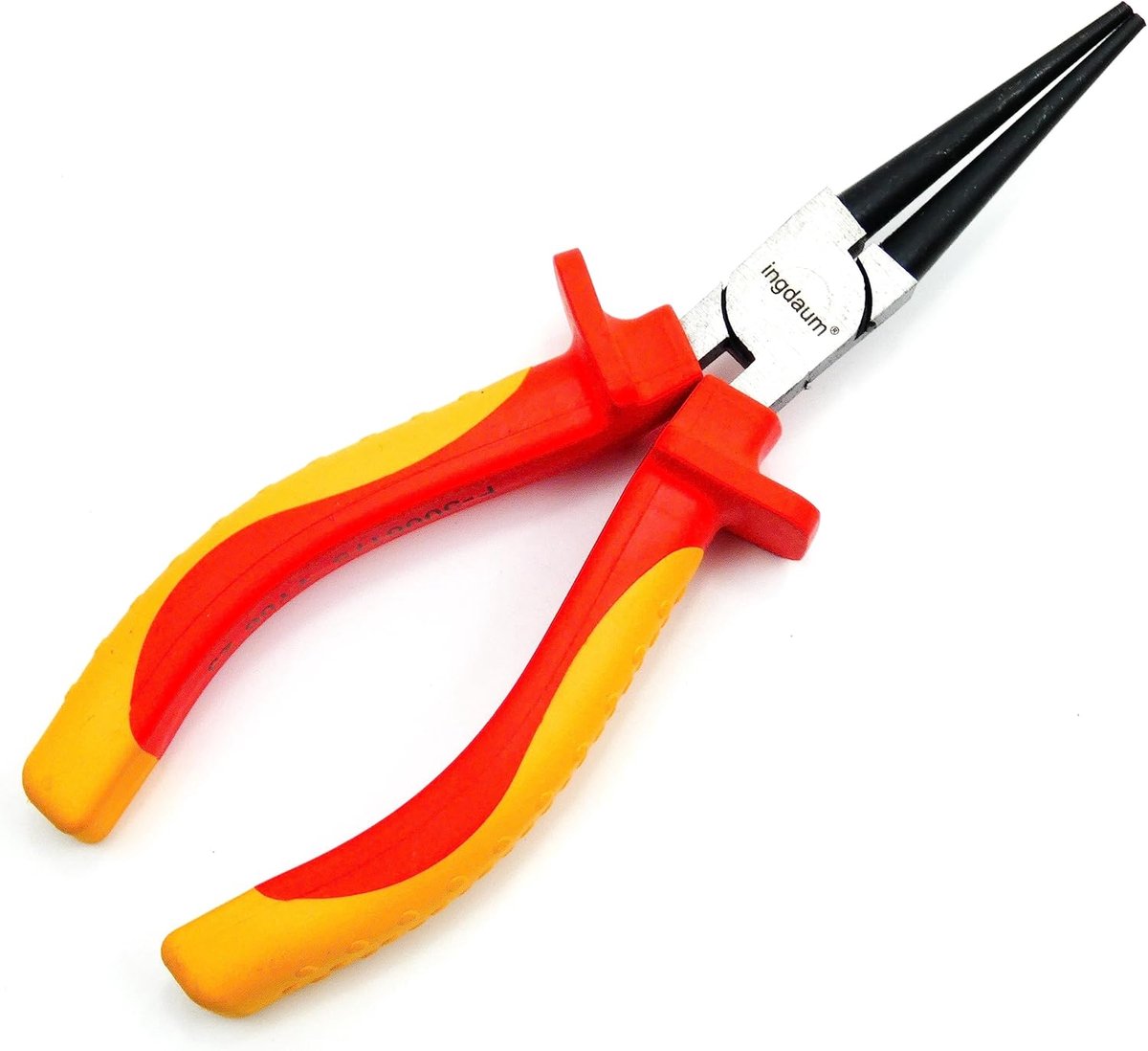 Ronde Tang - Isolatietang Draadknipper - Veilig Draad Knippen - 1000V Geïsoleerd - 6 Inch - Rood Oranje