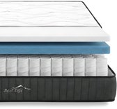 Best Life Pocketvering Matras 120x200 cm - 7 Zones - Hotel - 20 CM - Eenpersoons