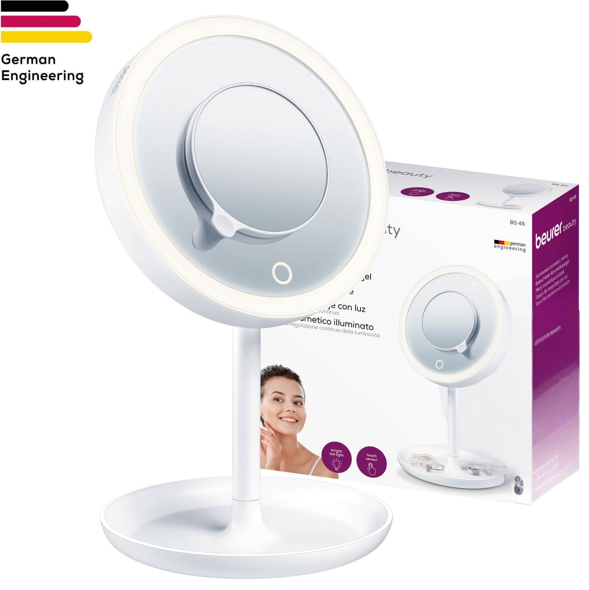 Beurer BS45 - Make-up spiegel met extra magnetische spiegel - Ø17,5cm