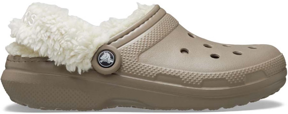 Crocs Classic Fleece Lined Clog Dames Clogs - beige