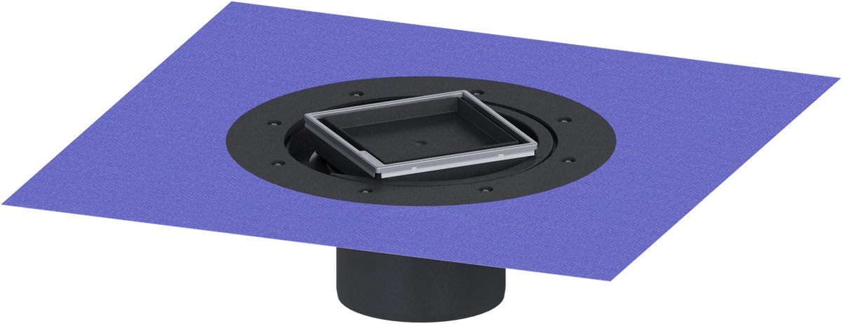 KESSEL-opzetstuk Variofix - betegelbaar, V2A, K 3, 48906