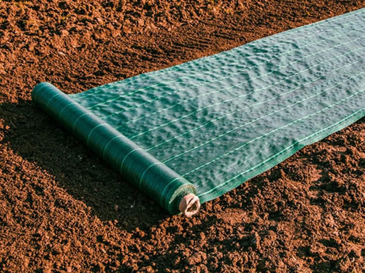 Gronddoek - Onkruiddoek - Tuinonderhoud - Voorkomt onkruidgroei - 1.05 x 5m - Groen