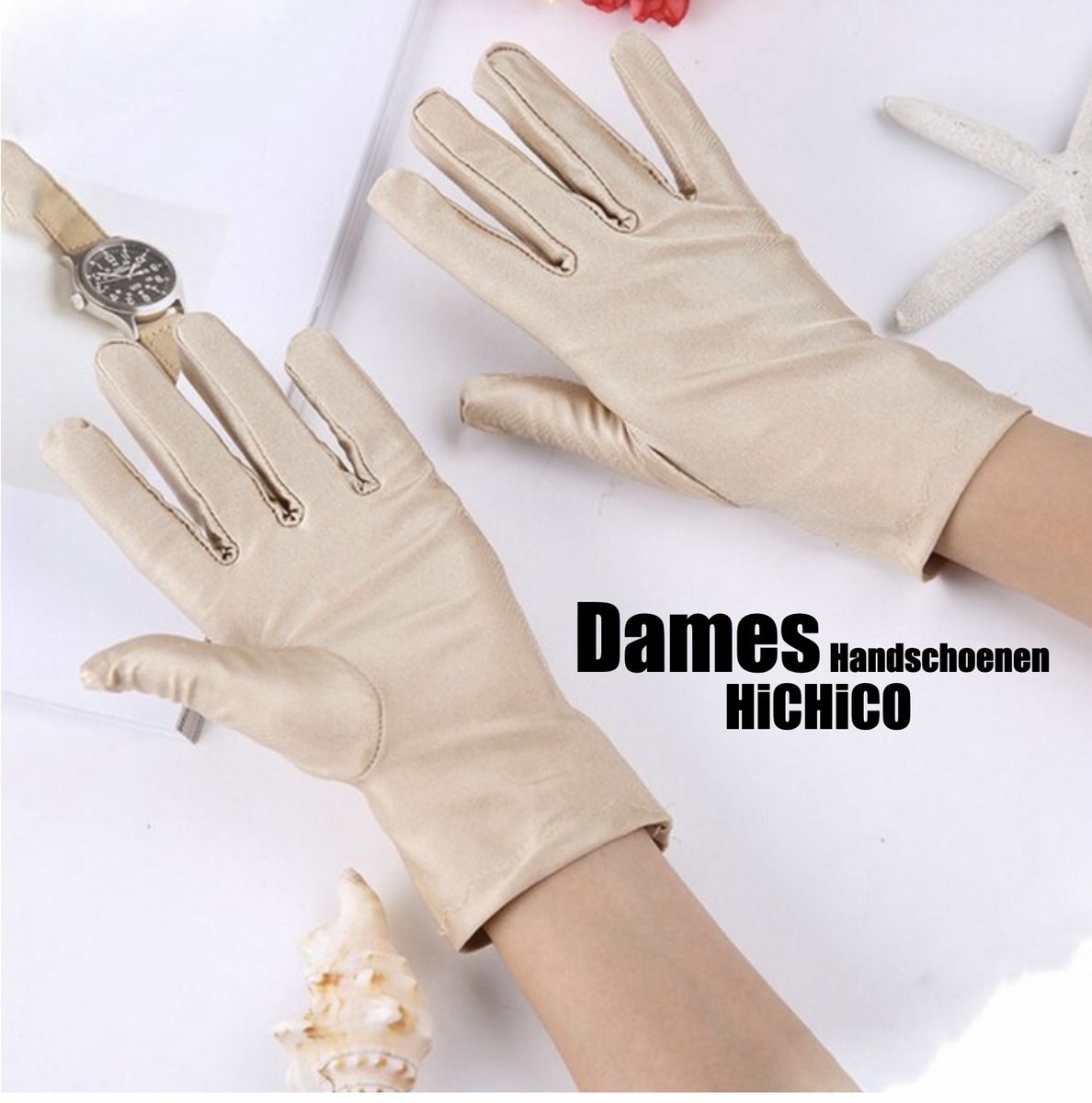Beschermende Handschoenen - Handschoenen Beige - Eczeemhandschoen - Gloves - Jewelry Handschoen - Werk Handschoen - Beauty salon handschoenen - Veiligheid Handschoen Lichtgewicht Unisex Zacht MAAT L ----- HiCHiCO®