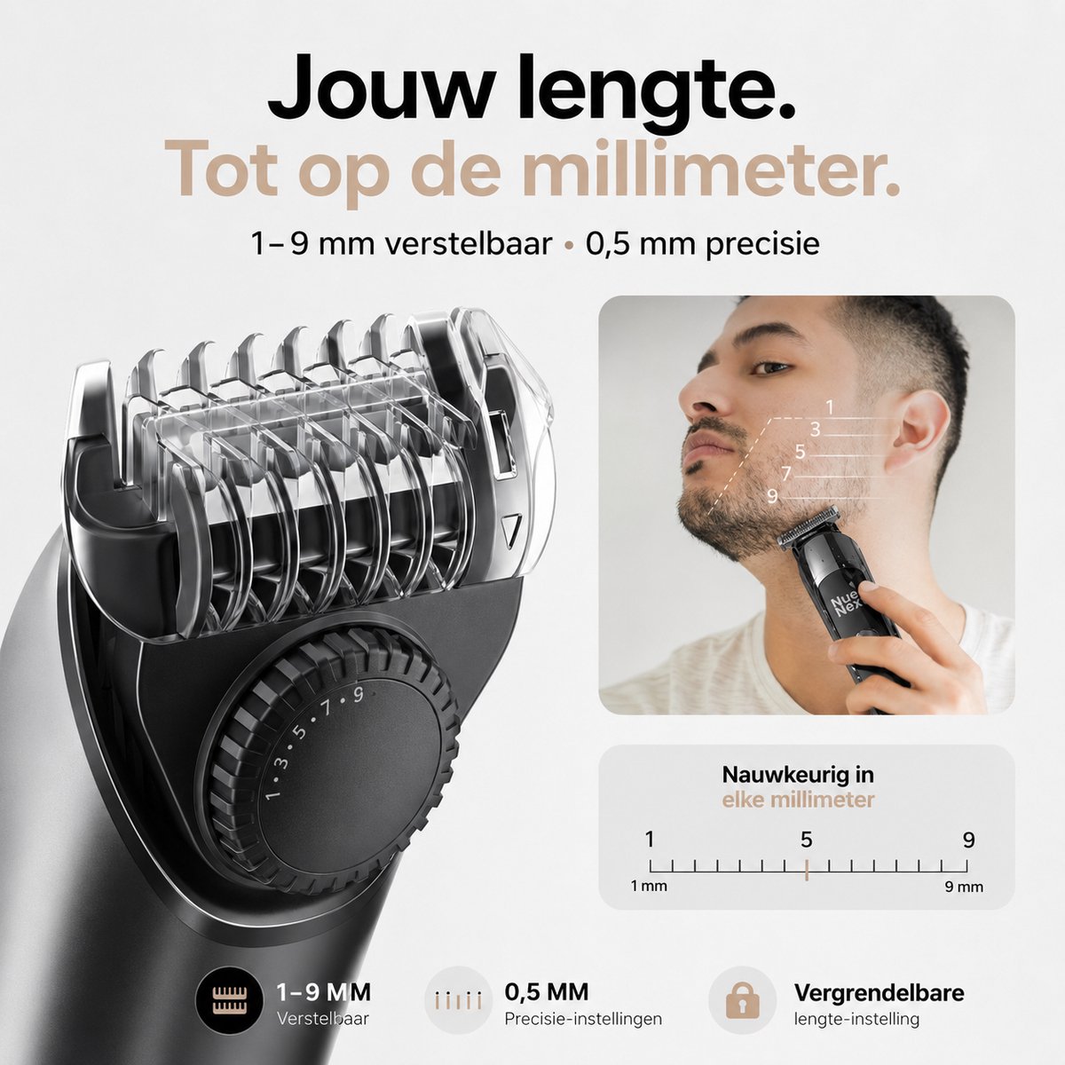 NueNext 6 in 1 Baardtrimmer Mannen PRO thumbnail 6
