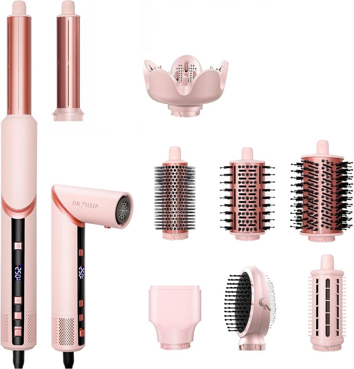 Haarstyling Tool - Multi Styler - Dagelijkse Styling - 9-in-1 Functionaliteit - Compact Formaat - Zwart