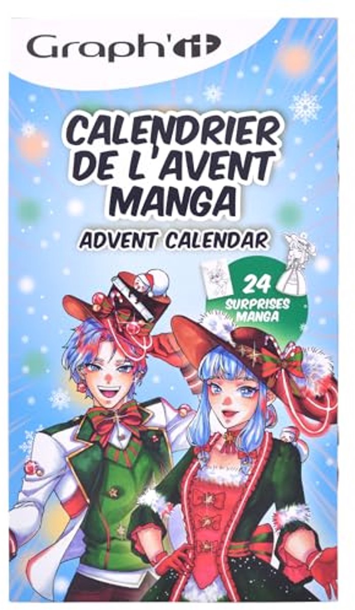 Manga Adventskalender - Tekenen Verrassingen - Creatief Tekenen - Dagelijkse Kunstervaring - 24 Verrassingen - Manga