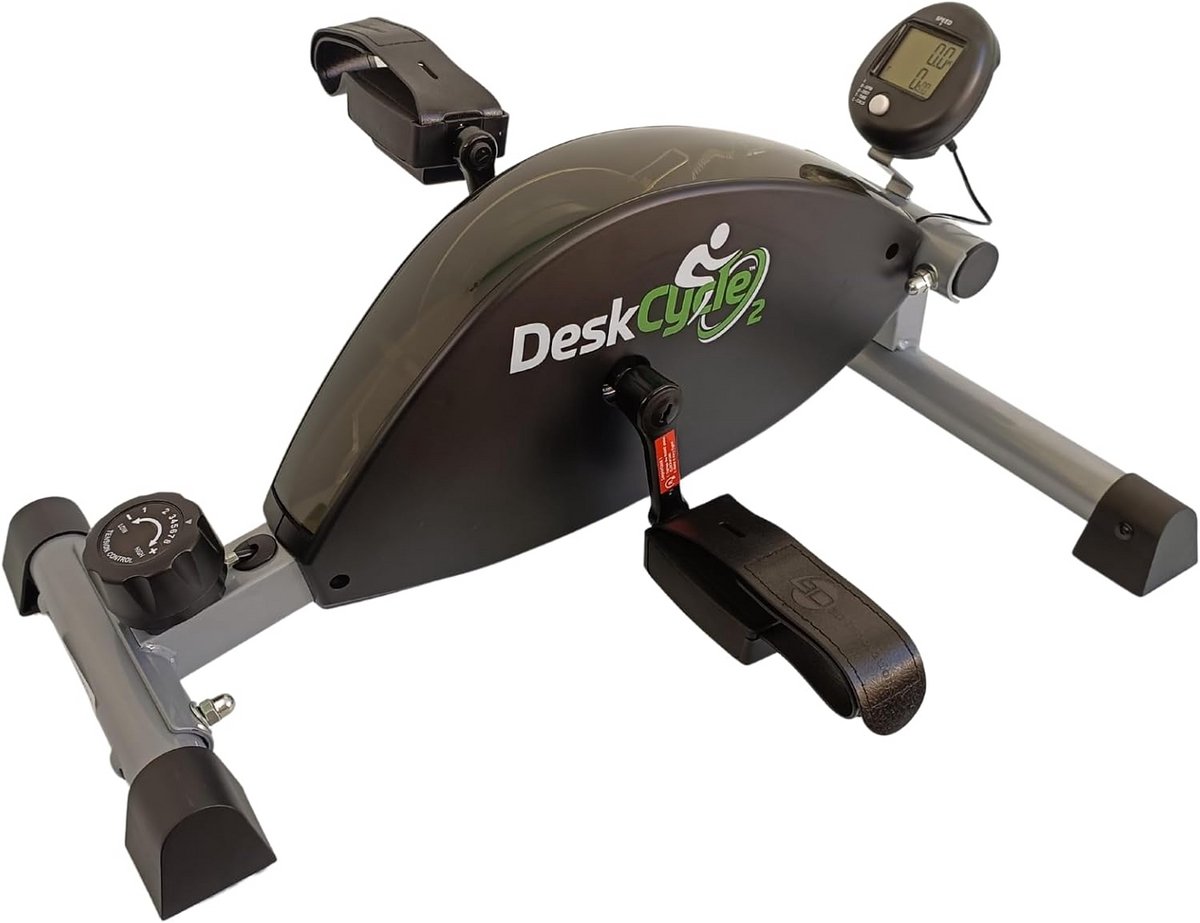Mini Hometrainer - Onderbank Fiets - Actief Blijven - Magnetische Weerstand - 51 x 62 x 31 cm - Zwart