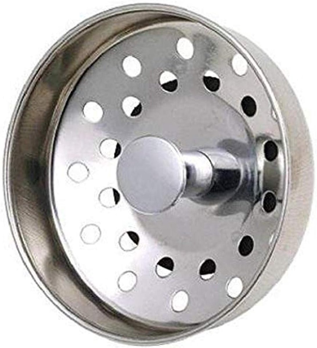 Spoelbak Zeef - Afvoerstop - Keuken Reinigen - Roestvrij Staal - 3 inch - Chroom