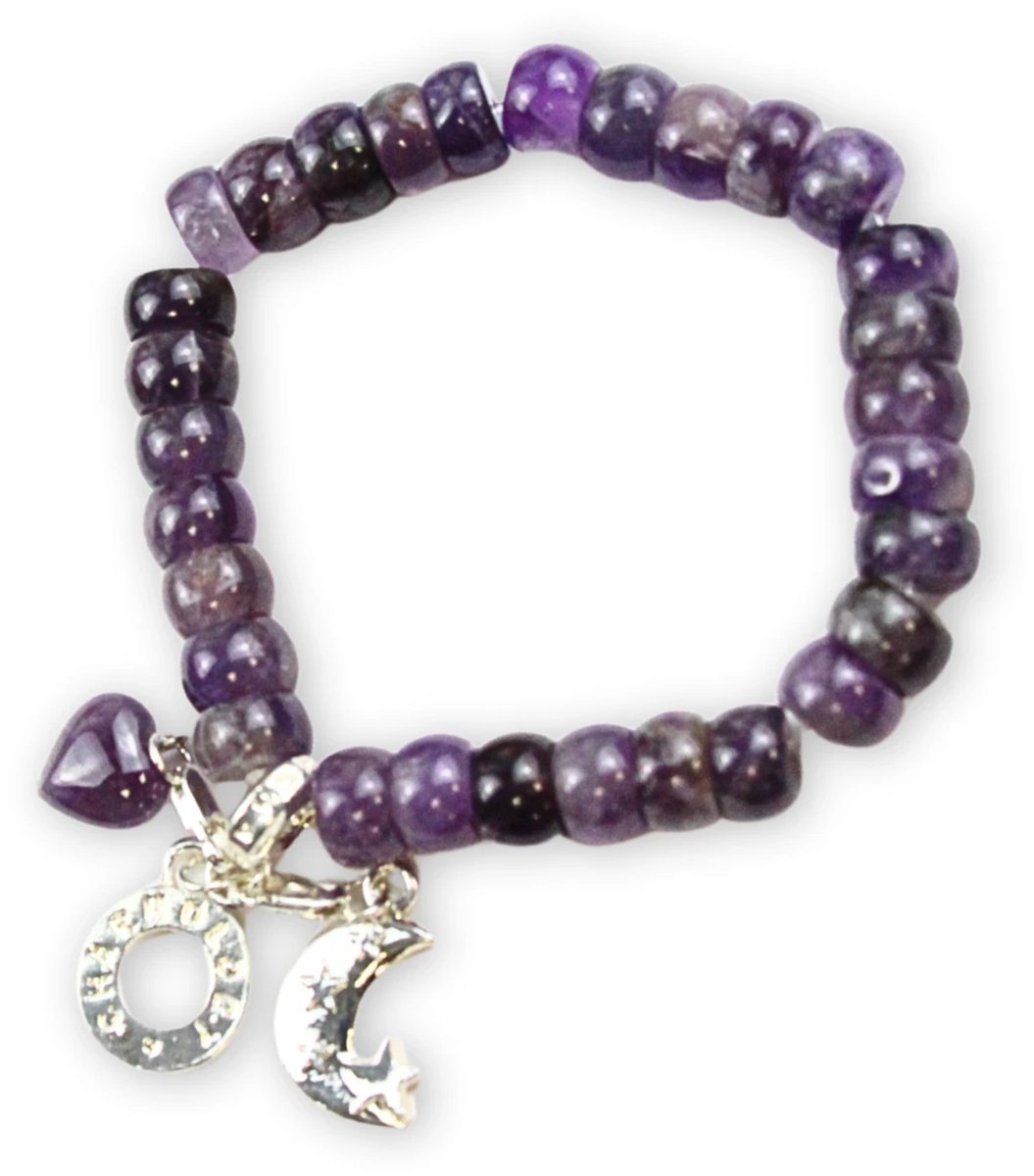Armband Amethist met bedels