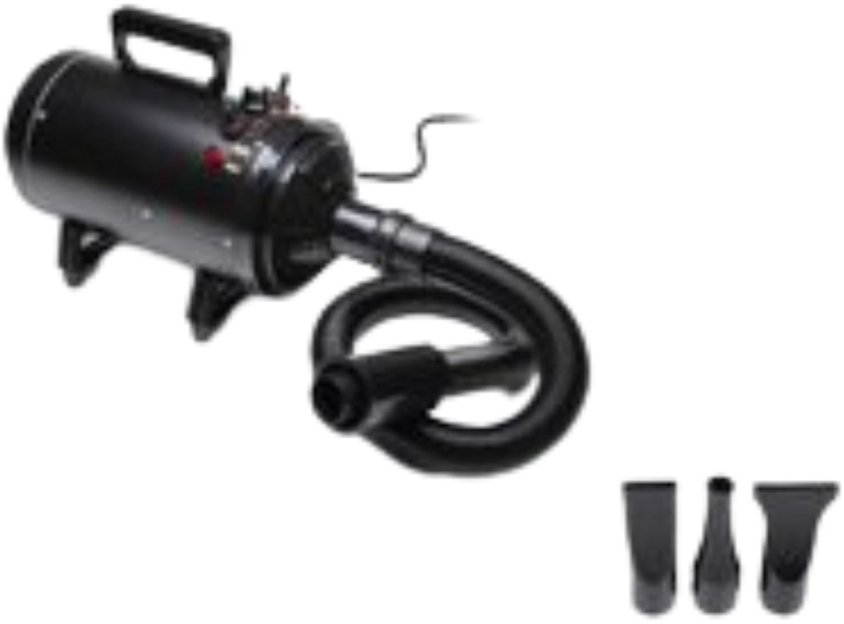 DIMICO - Waterblazer - Hondenfohn vachtverzorging - Fohn voor honden en katten - Pet dryer - Zwart - 2800W - 2 warmtestanden