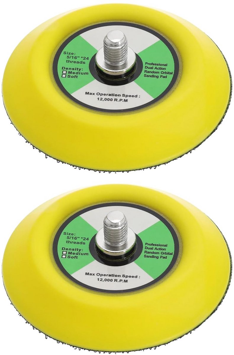 Polijstschijf Set - Schuurpads - Metaal Bewerken - 12000 RPM - 75 mm - Zwart