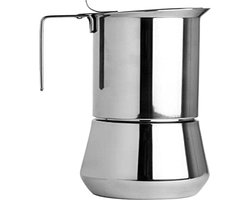 Espresso Maker - Moka Pot - Koffie Zetten - Roestvrij Staal - 1 Kop - Zilver