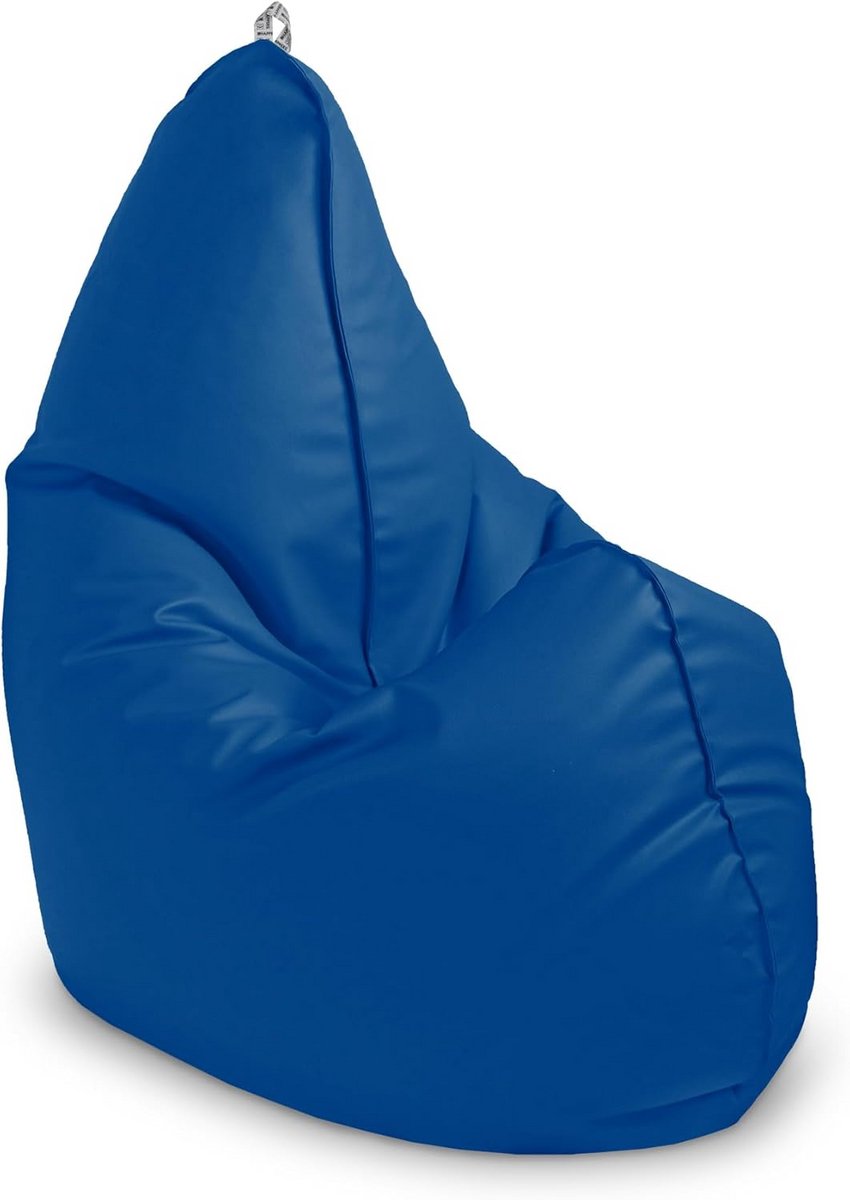 Zitzak Relax - Beanbag comfortabel - Ontspannen thuis - Dubbel gestikt - XXL 120x90cm - Blauw