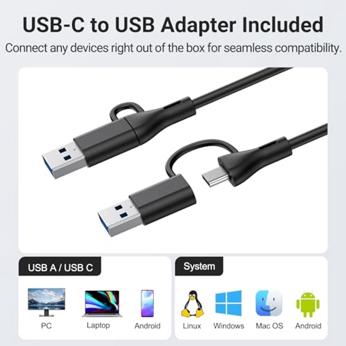Computerluidsprekers - Soundbar PC - Muziek Luisteren - Verbeterde monitorclip - 20 cm breed - Zwart
