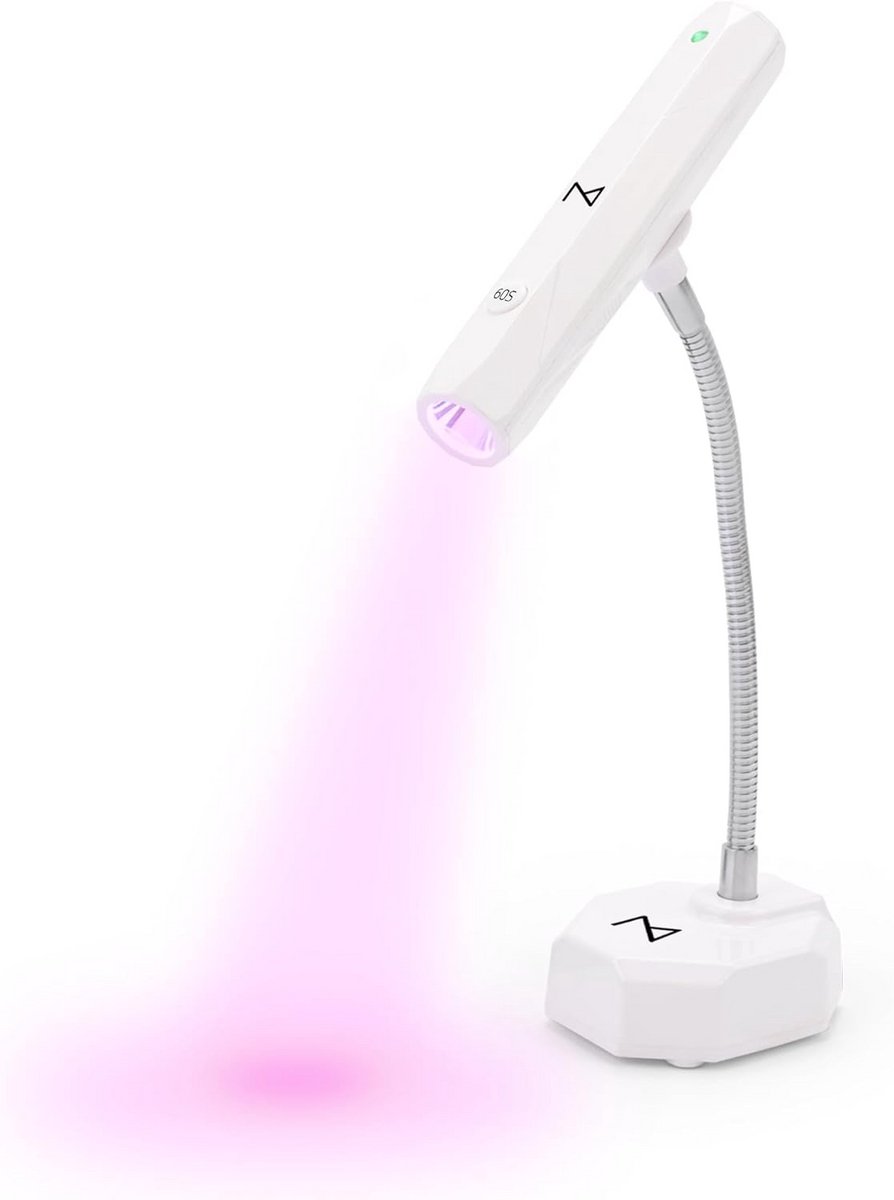 Nageldroger Systeem - UV LED Lamp - Nagels Uitharden - 2-in-1 Handheld Desktop - 9 Watt - Wit