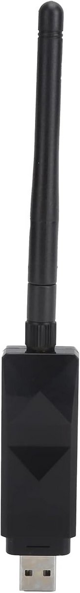 Draadloze Wifi Adapter - USB Netwerkkaart - Internet Verbinding - Afneembare Antenne - 2DBI - Zwart