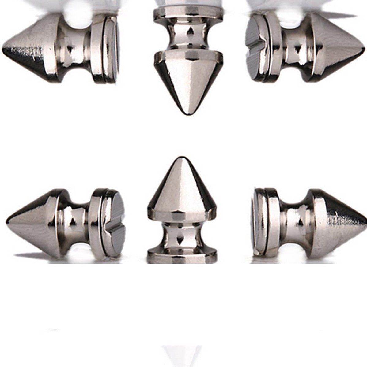 Metalen schroef-terug spikes voor Leathercraft - 12MM boom spike studs