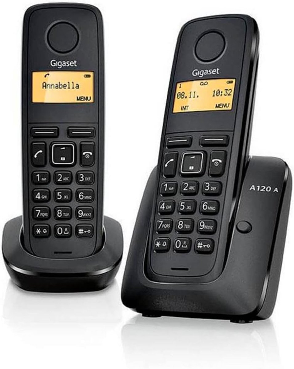 Draadloze Telefoon - Huistelefoon - Thuis Bellen - Handsfree Functie - 50 Contacten - Zwart