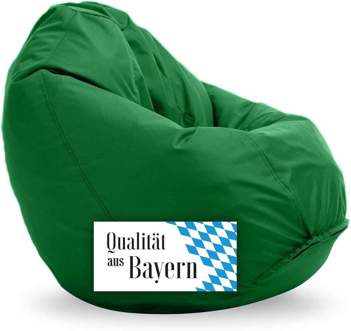 Zitzak - Beanbag - Ontspannen lezen - Waterdichte buitenhoes - 90x90 cm - Dennengroen