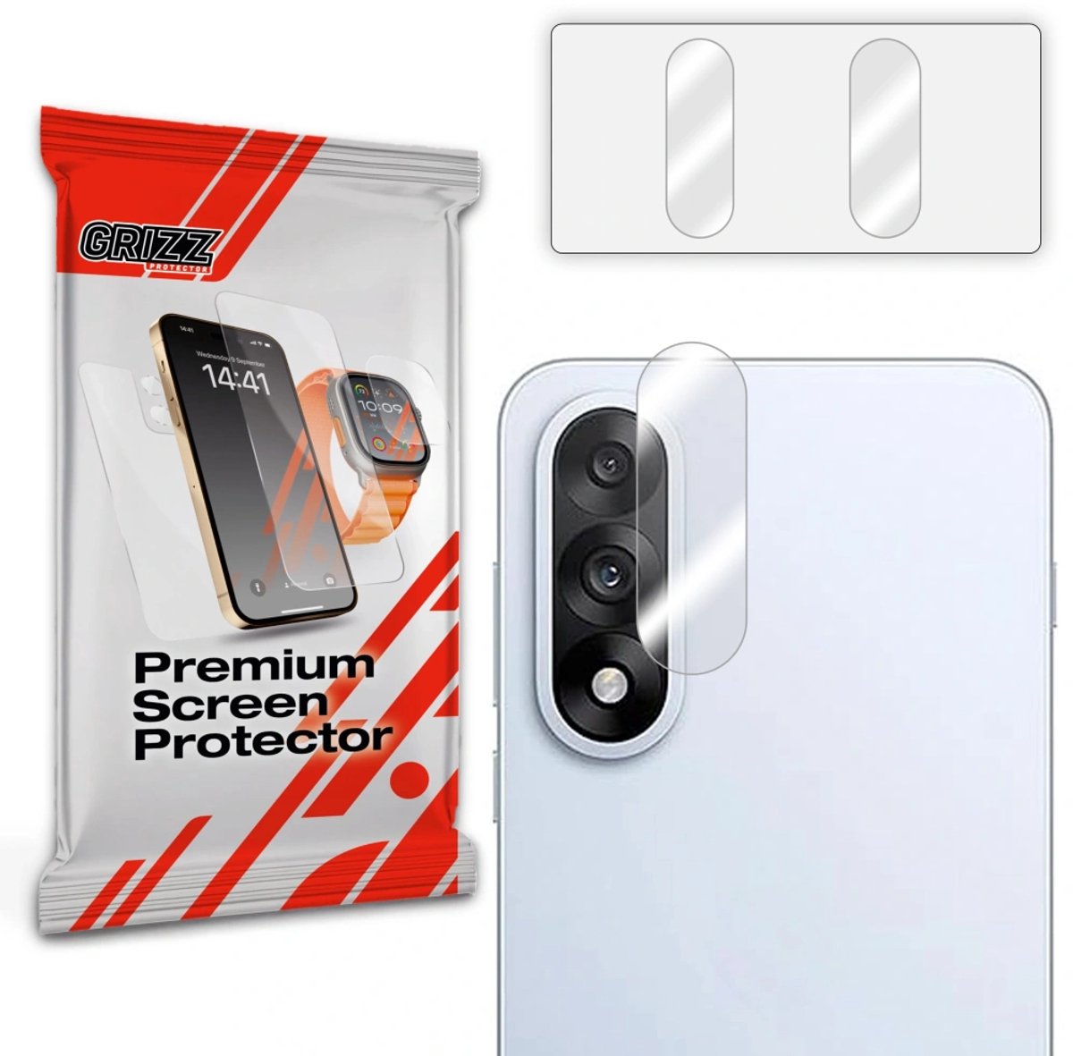 GrizzGlass OnePlus Nord 5 Camera Protector set HybridGlass
