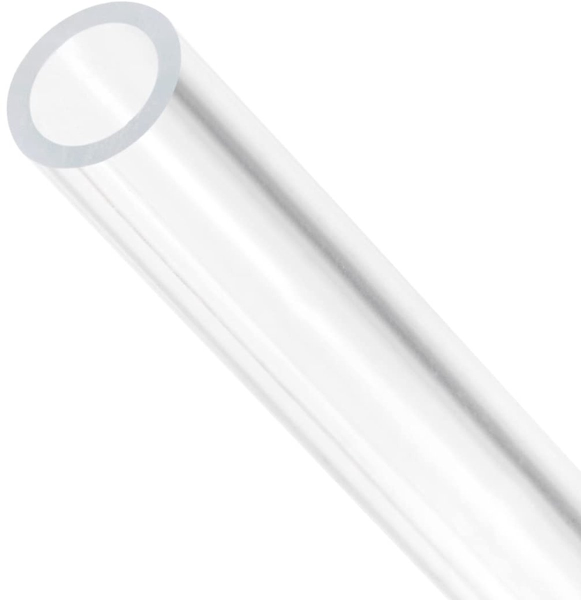 Dailygoods- Acryl Pijp - Stijve Ronde Buis - Voor Aquarium/Verlichting - 1/4"x5/16"x12" - Set van 2 Stuks - Duurzaam Materiaal - Kunststof Buis