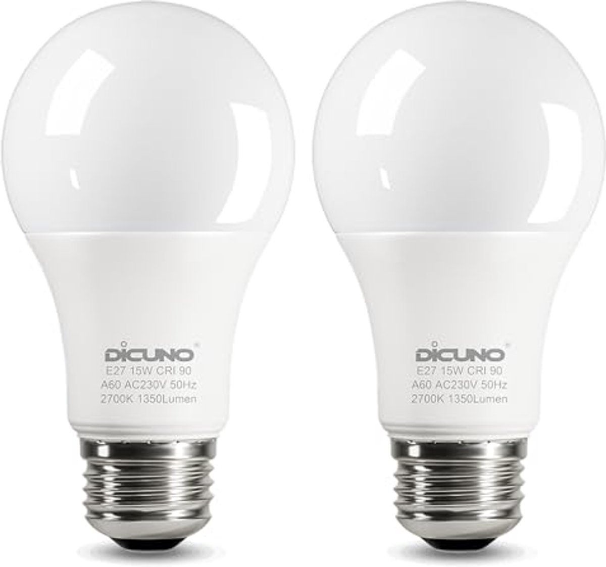 LED Lamp - Energiezuinig Licht - Huishoudelijke Verlichting - Hoge Kleurweergave - 15W Warm Wit - N.v.t.